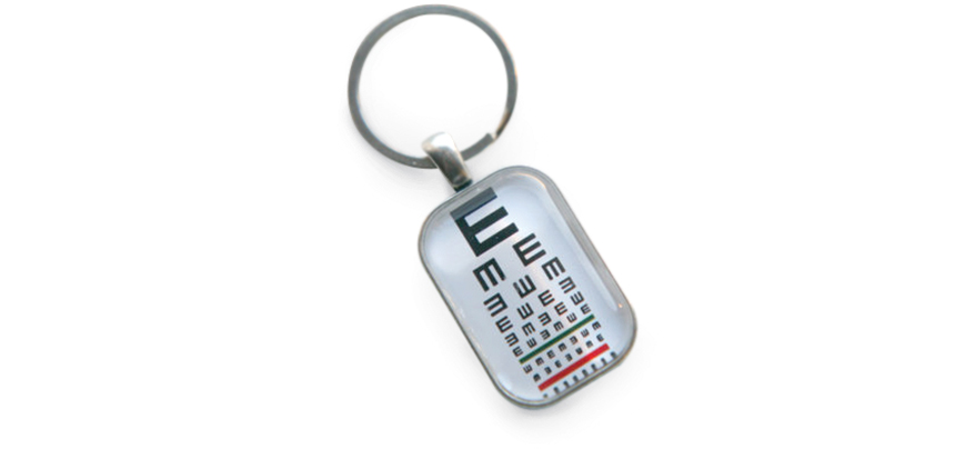 Eyecare-themed keychain